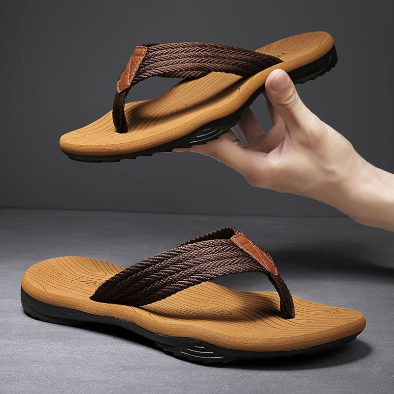 Men's Slide Sandals – Textured Slip-On Strap