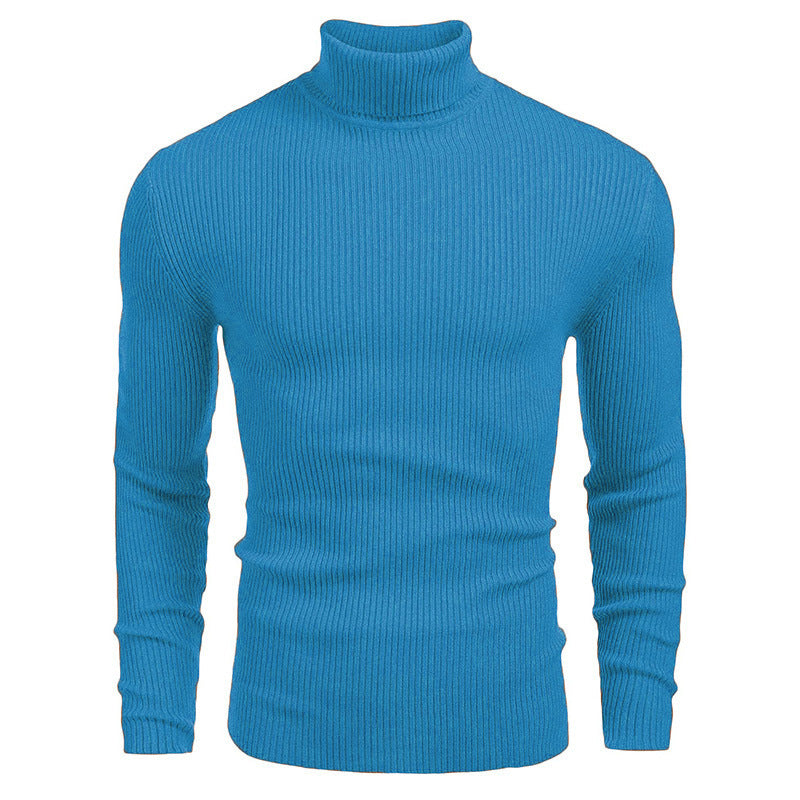 Men's Cotton Mock Neck Sweater – Chunky Straight Fit