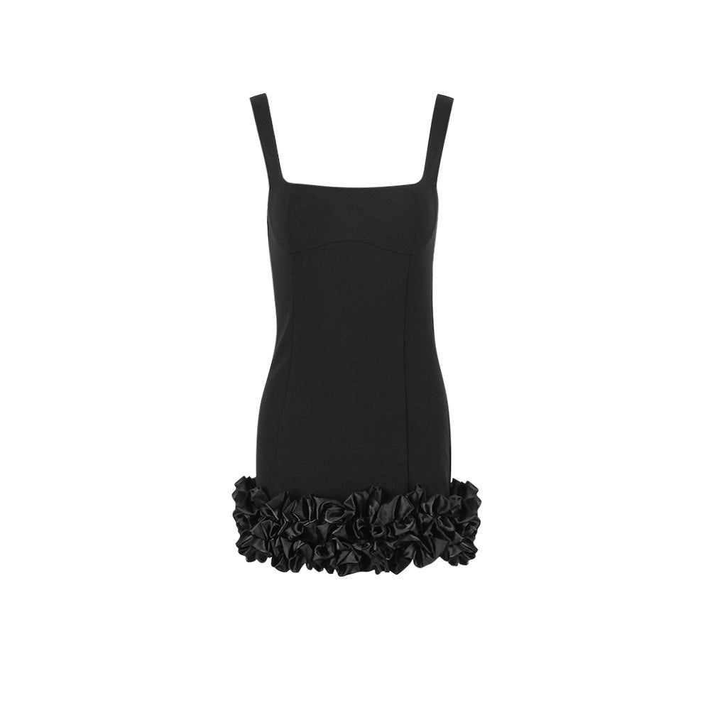 Women's Square-Neck Mini Dress – Fitted Camisole Cut