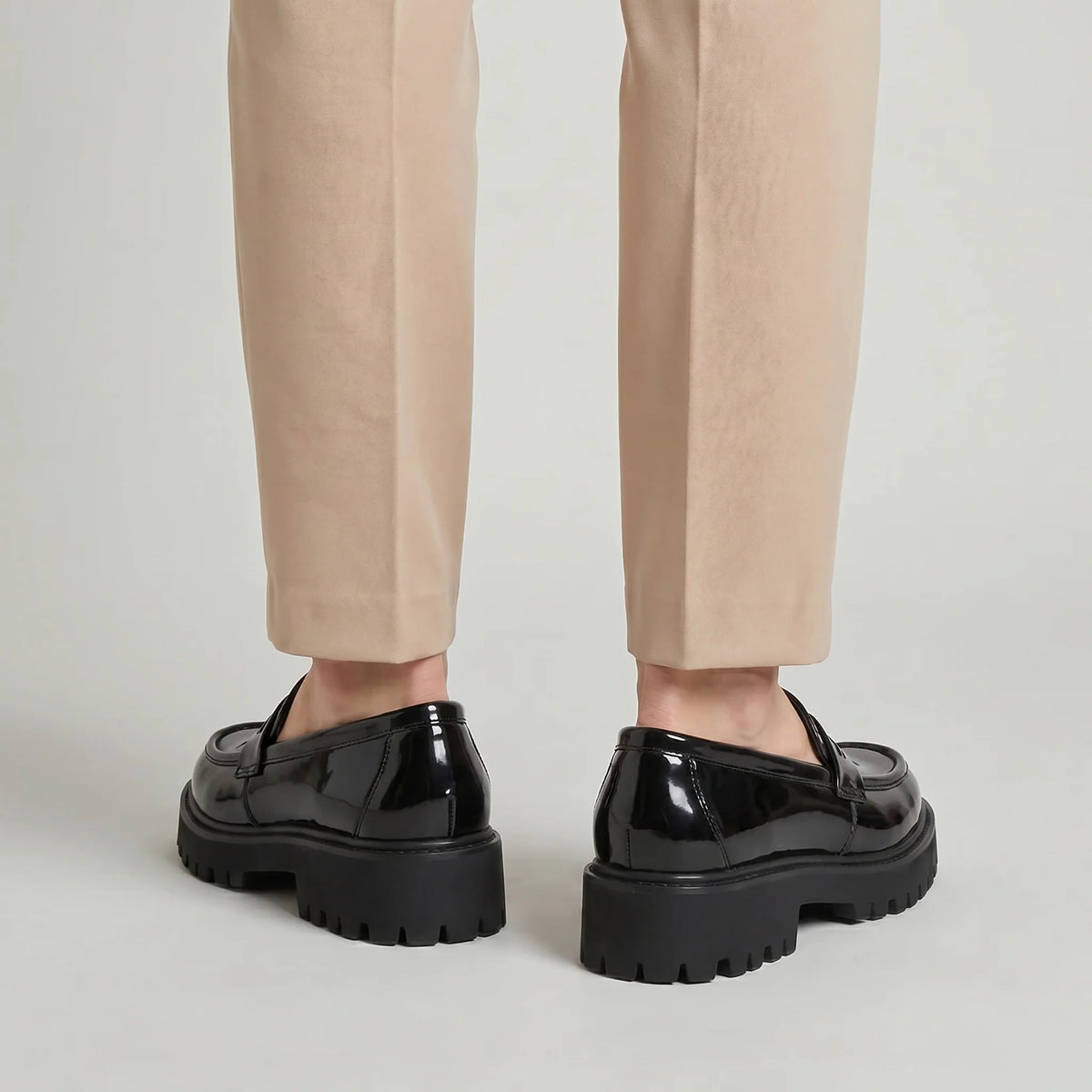 Men's Platform Loafer – Slip-On Almond Toe