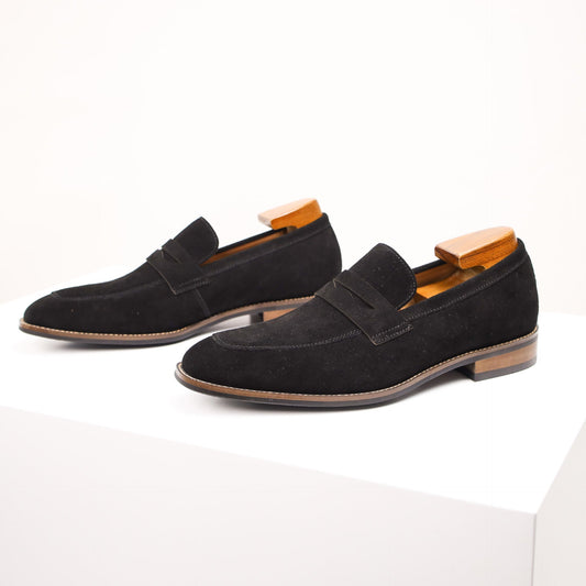 Men's Casual Shoe – Wide Fit Leather-Look Upper