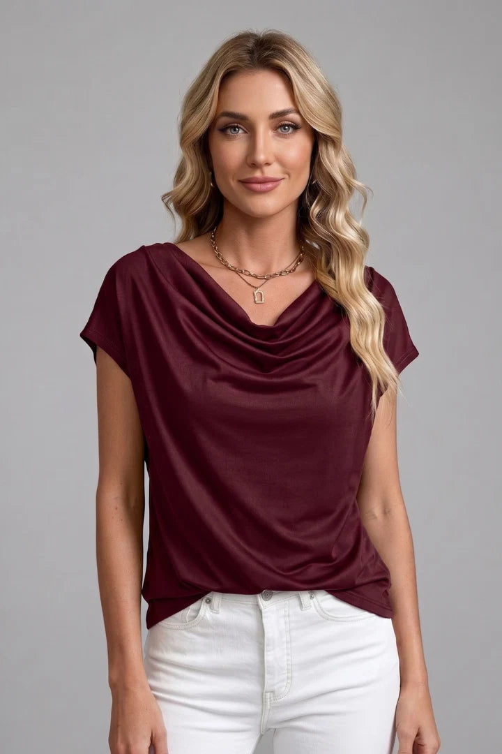 Women's Relaxed Short-Sleeve Tee – Clean Minimal Lines