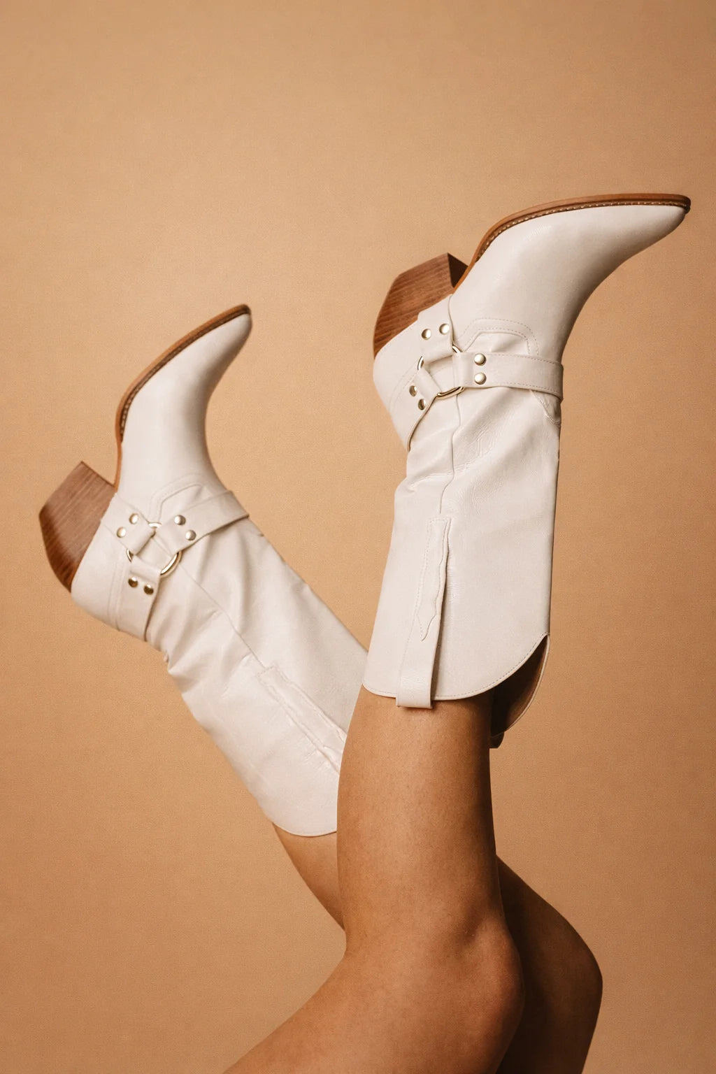 Women's Western Boot – Studded Strap Pointed Toe