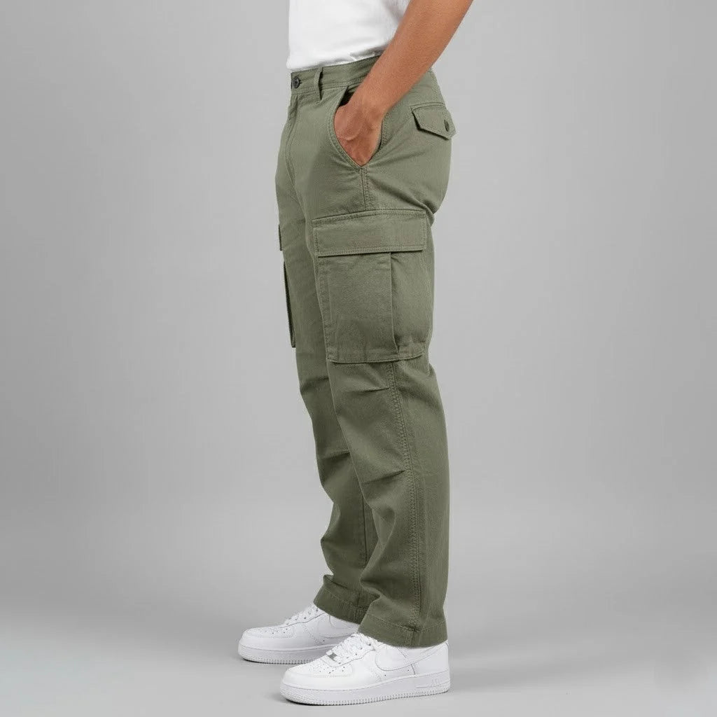 Men's Cargo Pants – Relaxed Drawstring Fit
