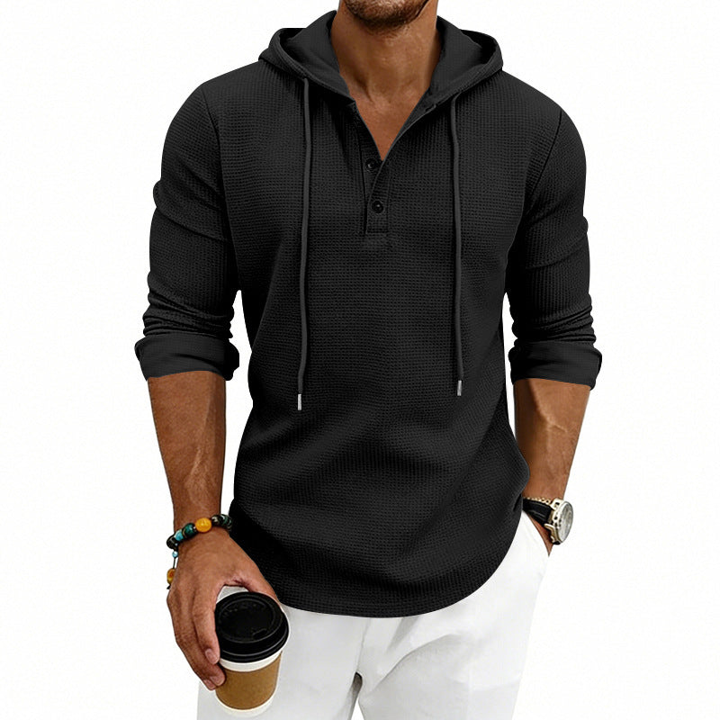 Men's Henley Sweatshirt – Relaxed Retro Fit
