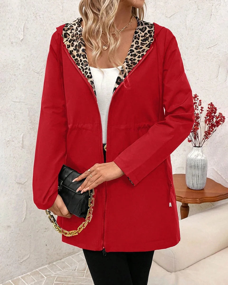 Women's Reversible Hooded Jacket – Relaxed Hip-Length Fit