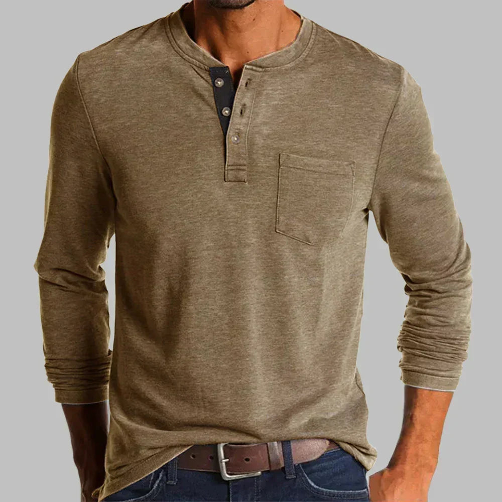 Men's Long Sleeve T-Shirt – Classic Crew Neck