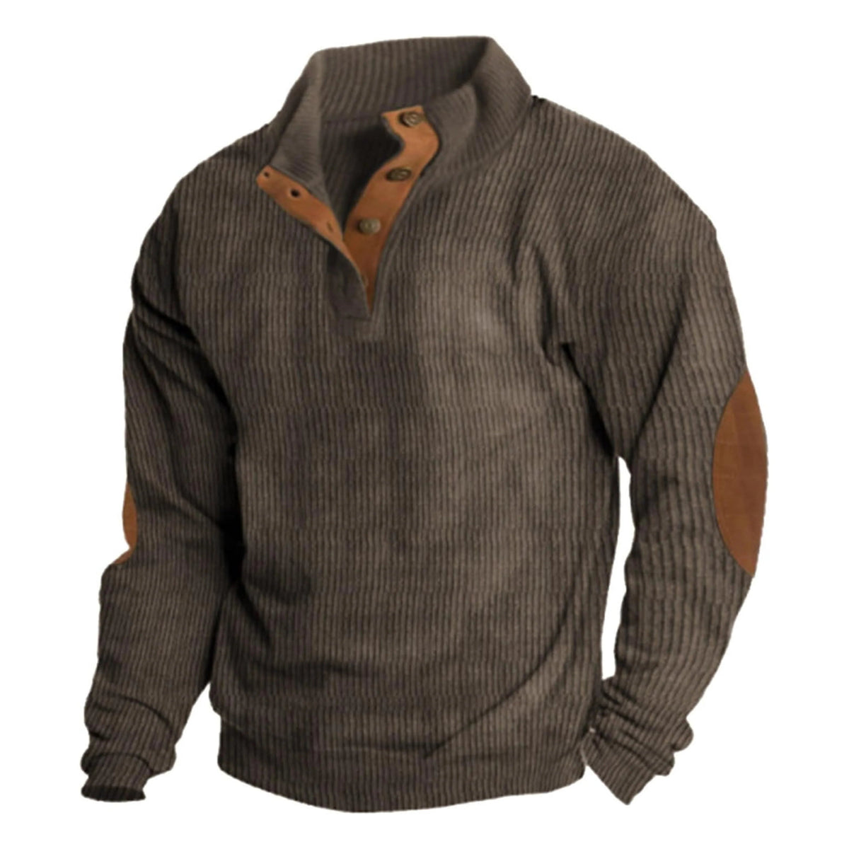 Men's Mock Neck Sweater – Relaxed Long-Sleeve Fit