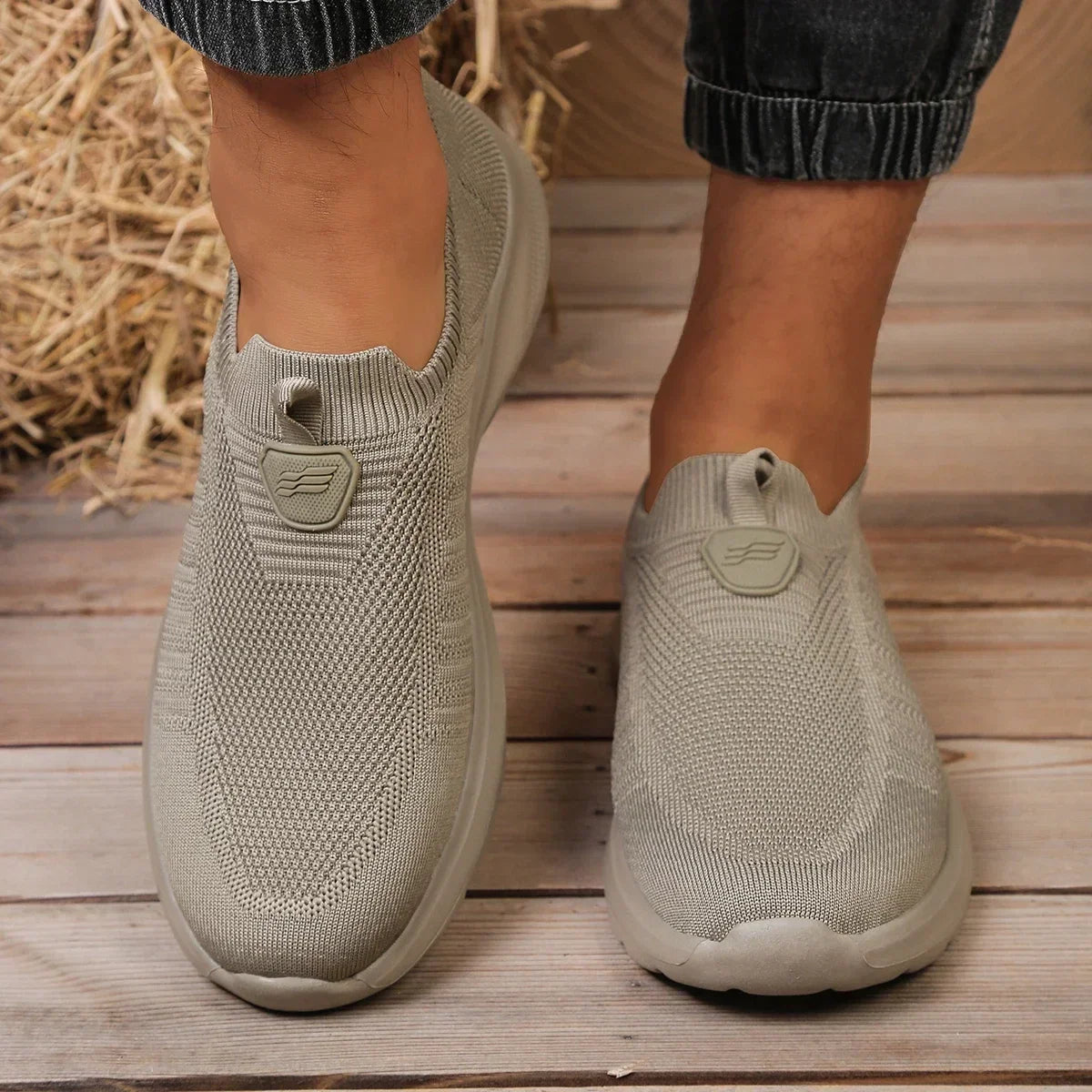 Men's Slip-On Sneaker – Lightweight Mesh Upper