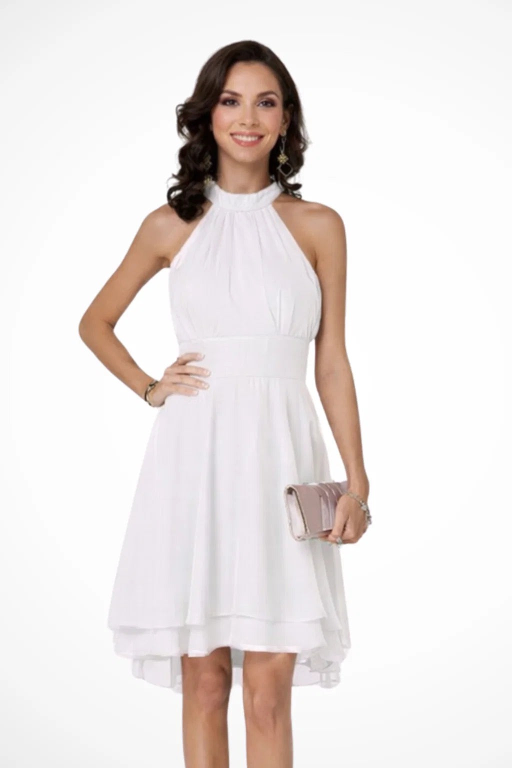 Women's Chiffon Midi Dress – Relaxed Flowing Fit