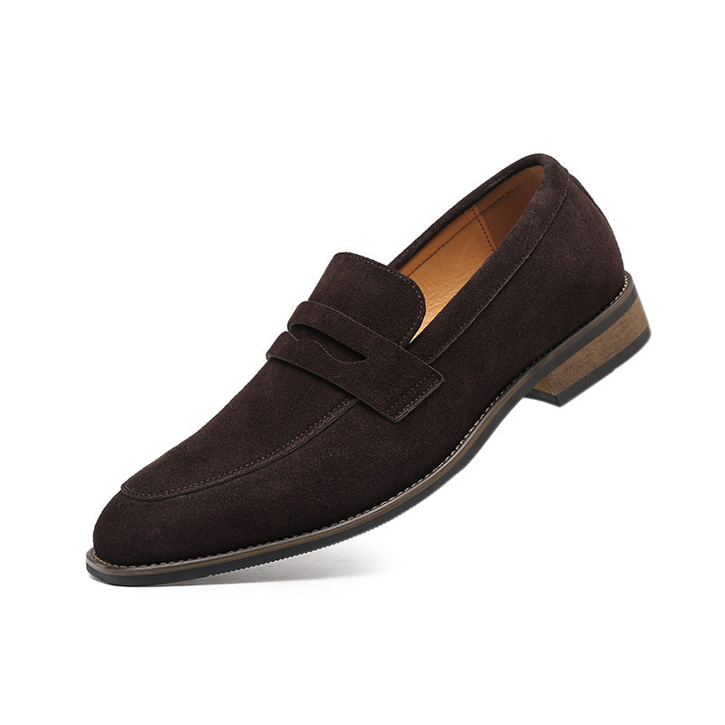 Men's Leather Derby Shoes – Clean Round-Toe Profile