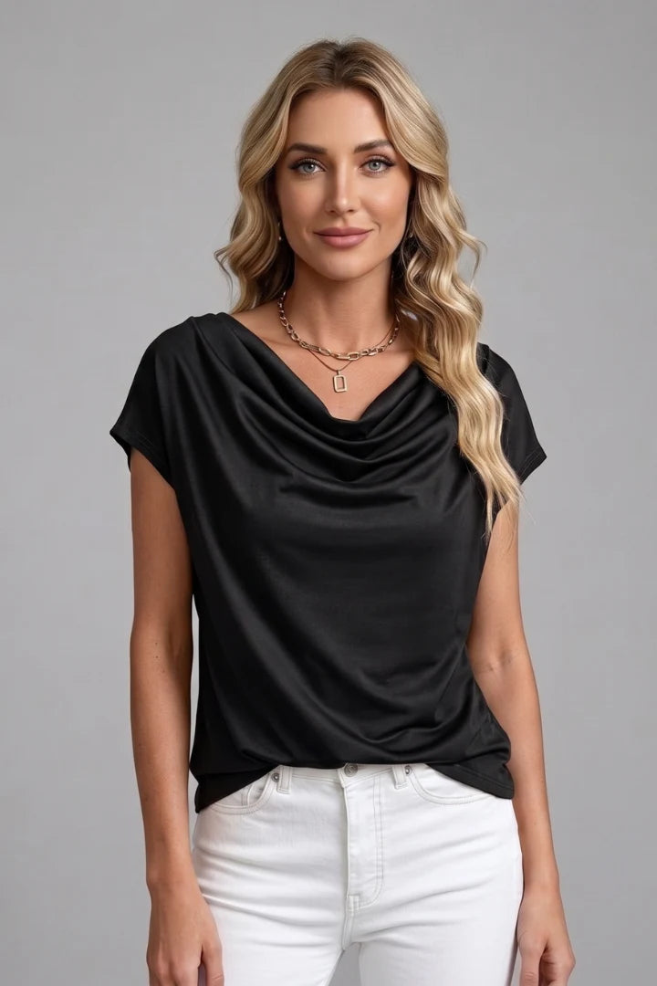 Women's Relaxed Short-Sleeve Tee – Clean Minimal Lines