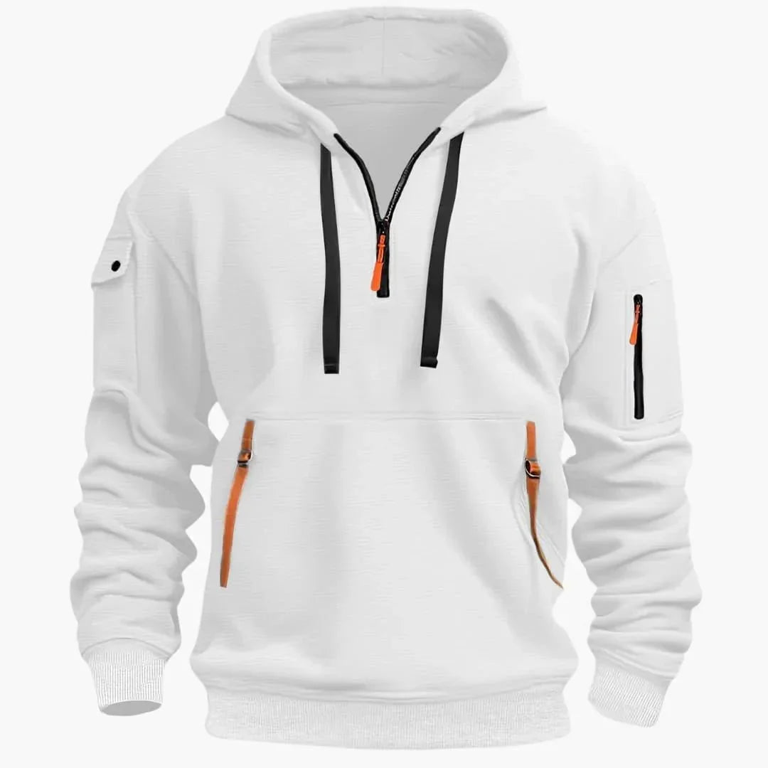 Men's Pullover Hoodie – Relaxed Multi-Pocket Fit