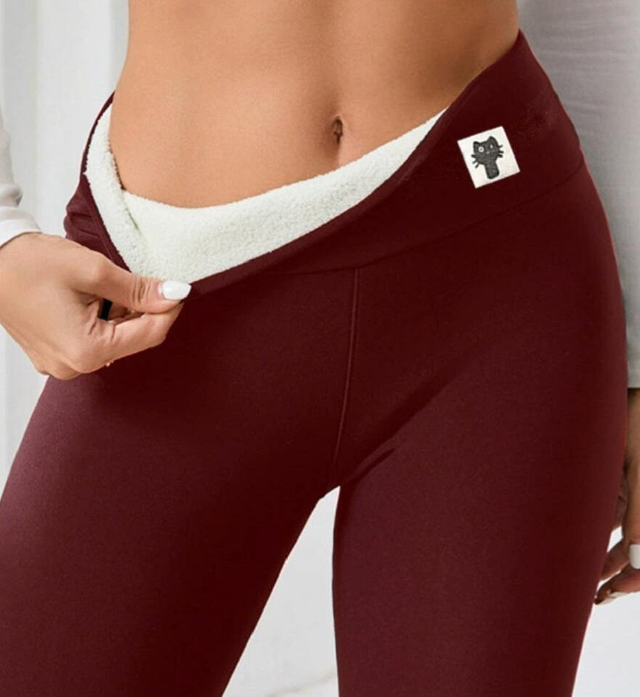 Women's Fleece-Lined Leggings – High-Rise Full Length