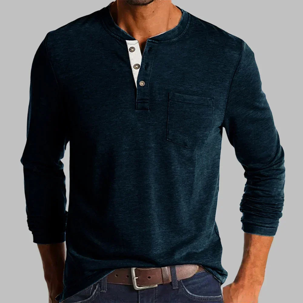 Men's Long Sleeve T-Shirt – Classic Crew Neck