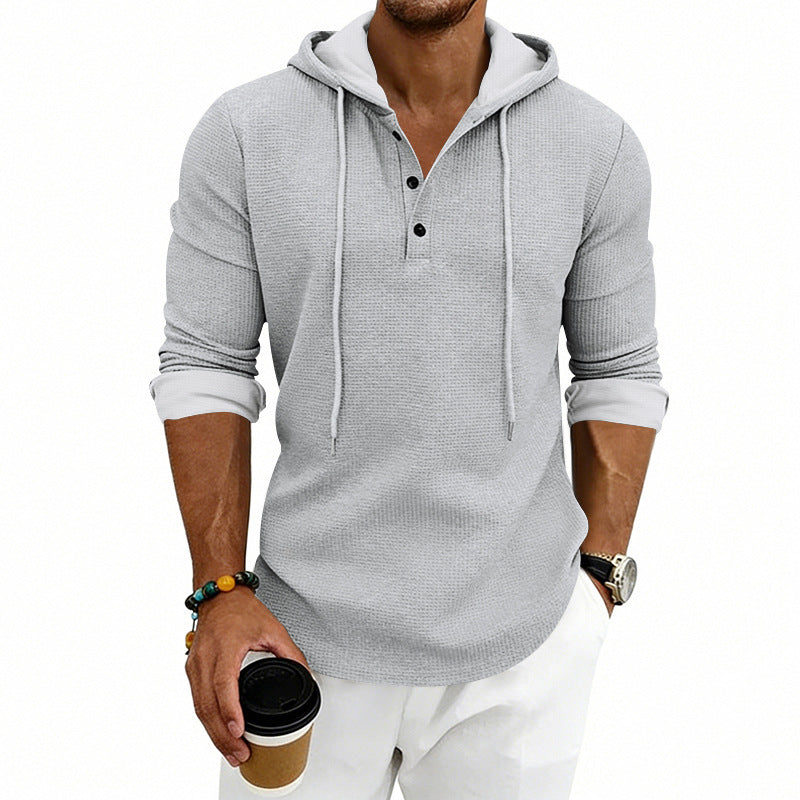 Men's Henley Sweatshirt – Relaxed Retro Fit