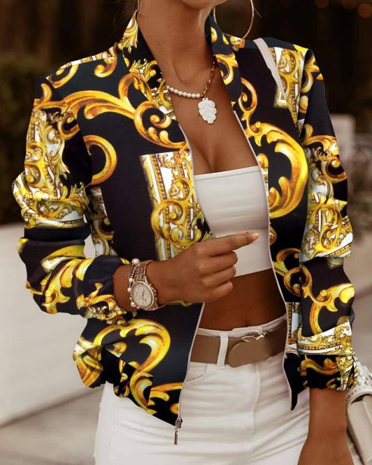 Women's Zip-Front Jacket – Lightweight Long Sleeve
