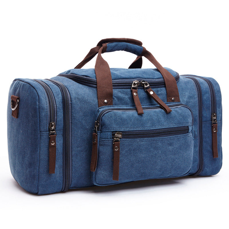 Men's Canvas Travel Bag – Large Rectangular Holdall