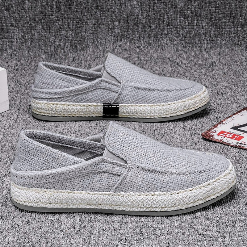 Men's Linen Loafers – Old Beijing Slip-On Style