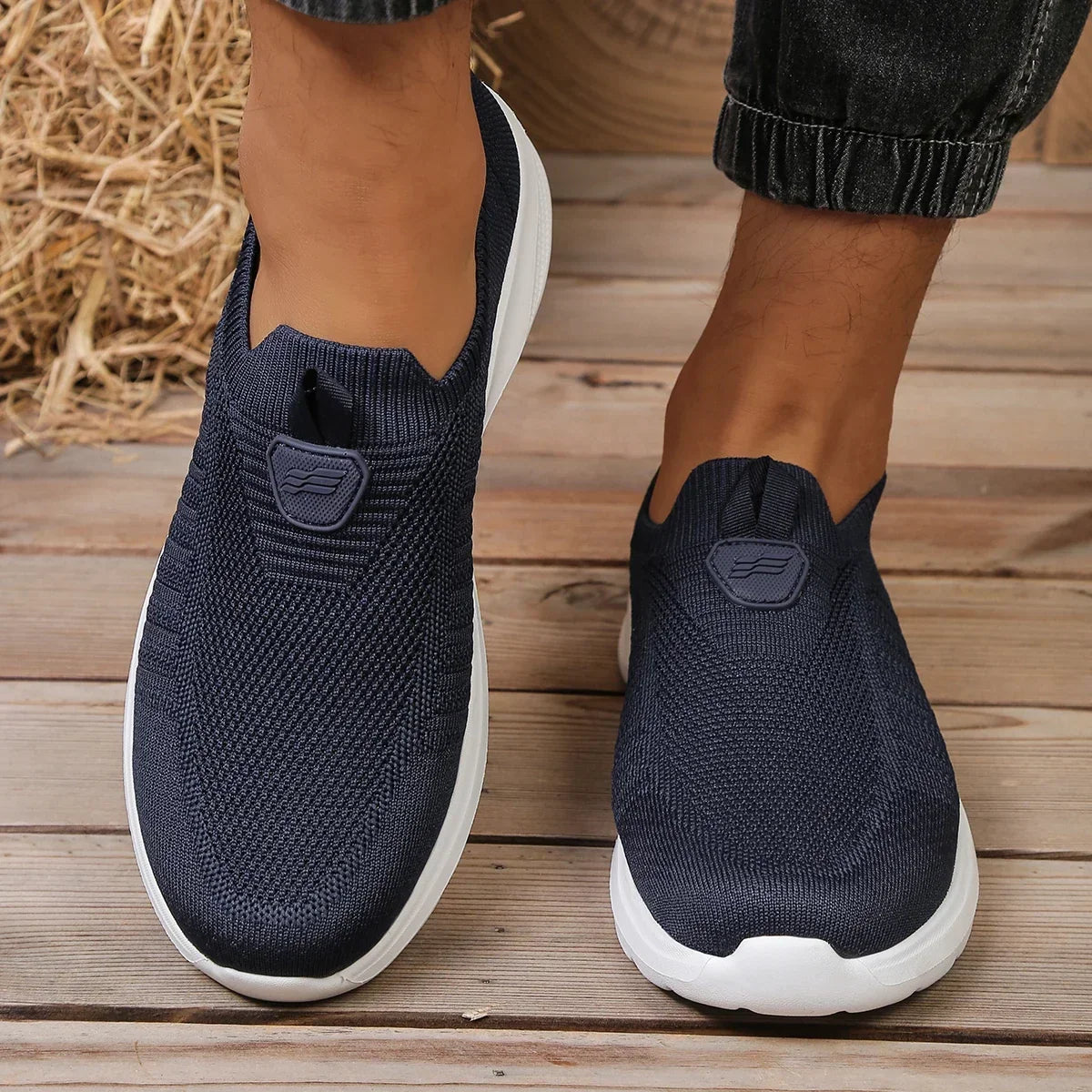 Men's Slip-On Sneaker – Lightweight Mesh Upper
