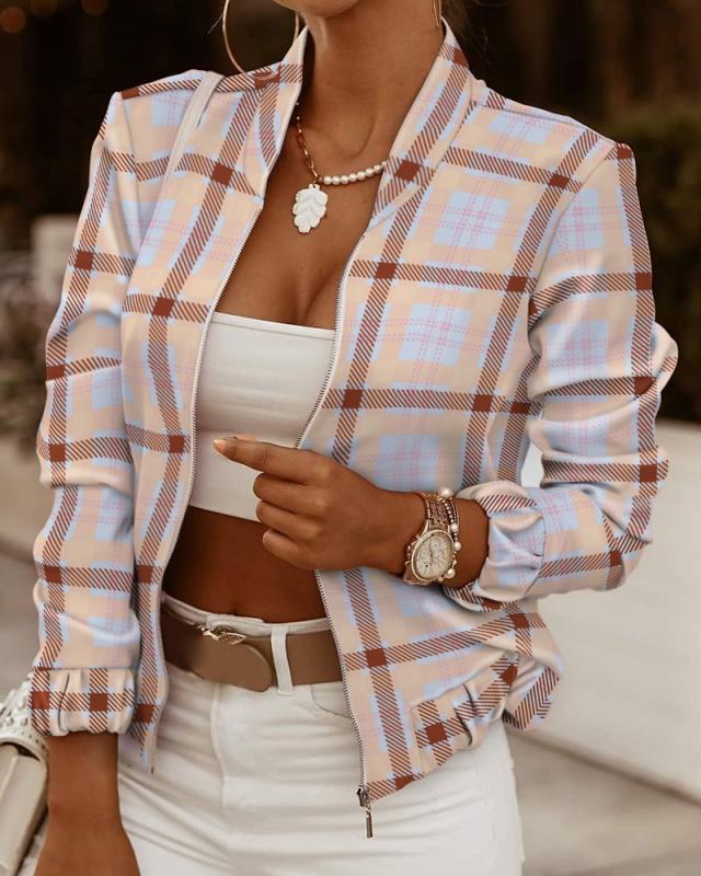 Women's Zip-Front Jacket – Lightweight Long Sleeve