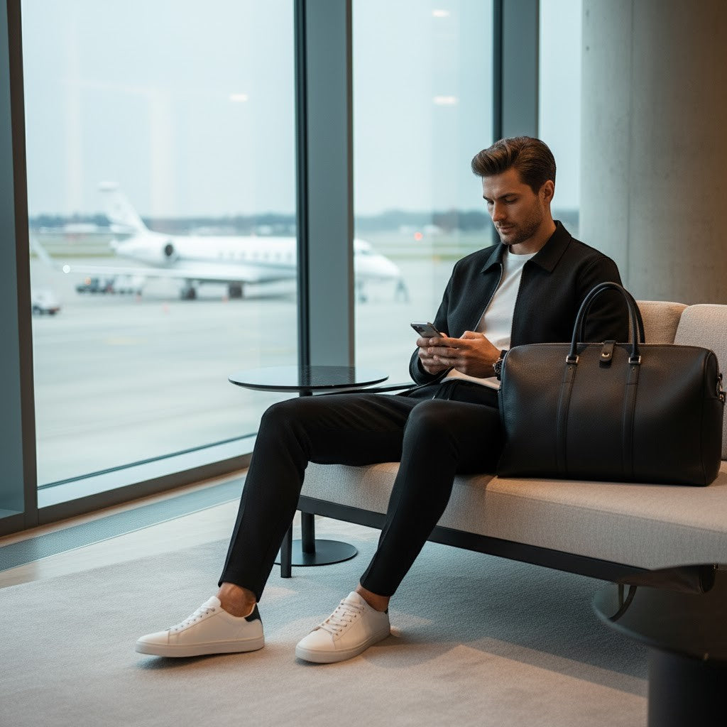 Men's Jacket and Pants Set – Slim Zip-Front Fit
