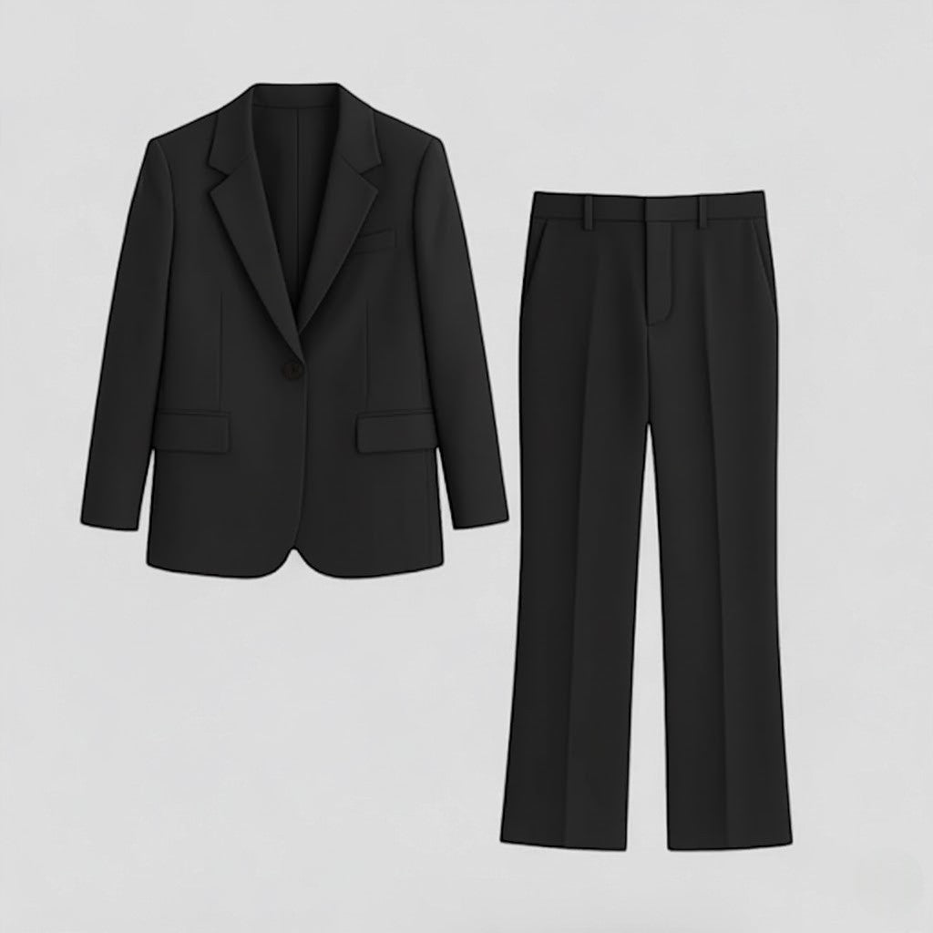Women's Blazer and Pants Set – Tailored Straight Leg