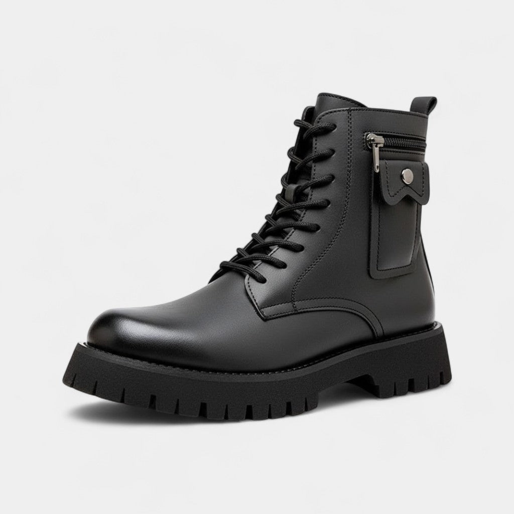 Men's Suede Ankle Boots – Side Buckle Strap