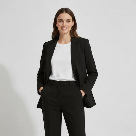 Women's Blazer and Pants Set – Tailored Straight Leg
