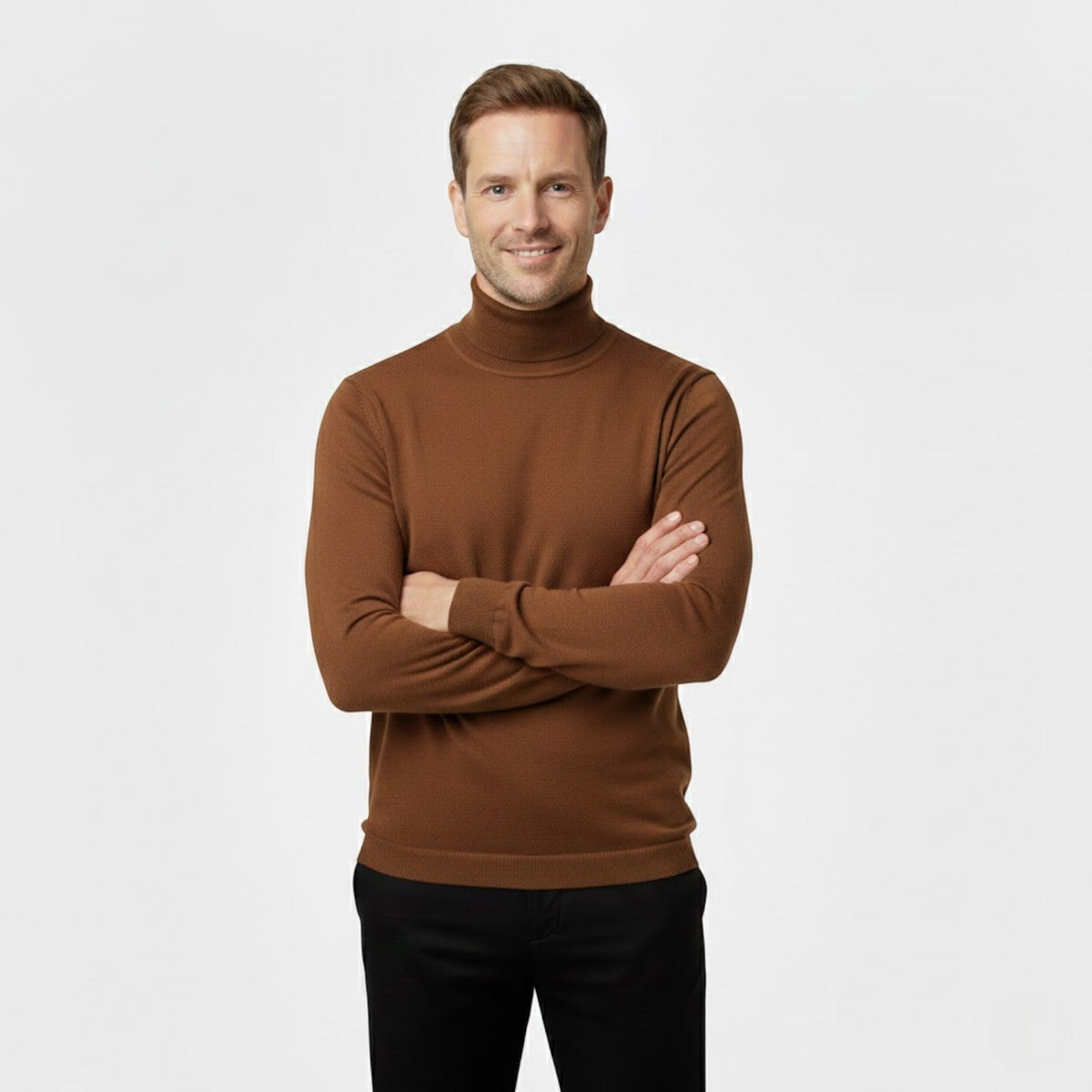 Men's Turtleneck Sweater 3-Pack – Slim Fit Long Sleeve