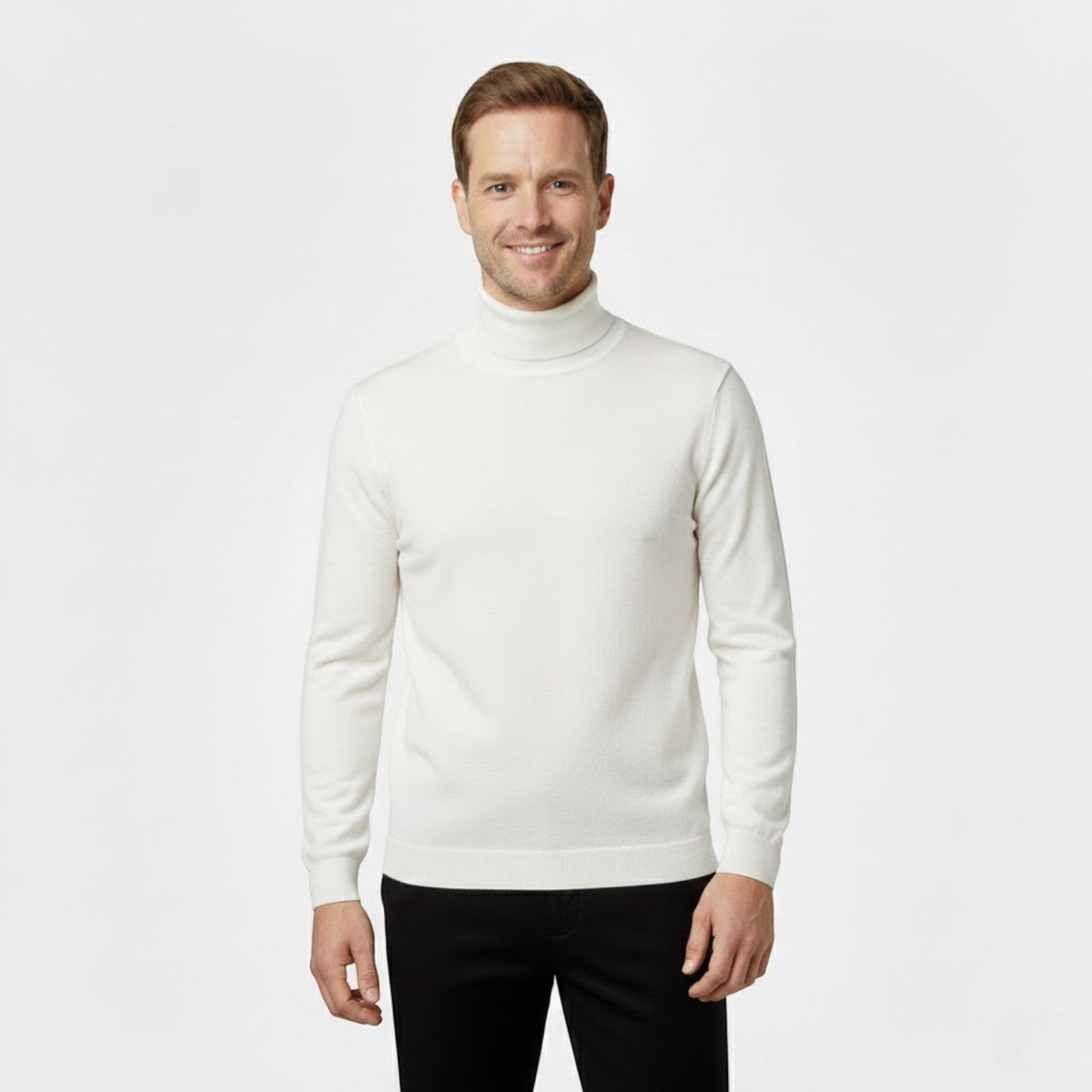 Men's Turtleneck Sweater 3-Pack – Slim Fit Long Sleeve