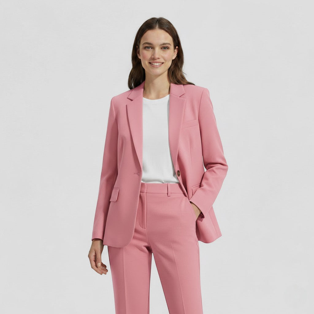 Women's Blazer and Pants Set – Tailored Straight Leg