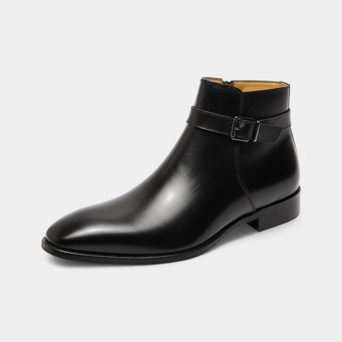 Men's Chelsea Boots – Smooth Faux Leather Ankle Cut