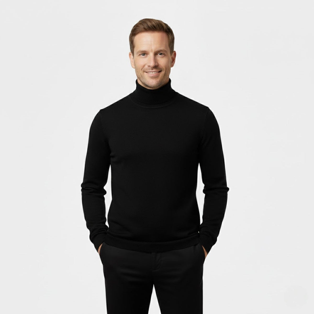 Men's Turtleneck Sweater 3-Pack – Slim Fit Long Sleeve