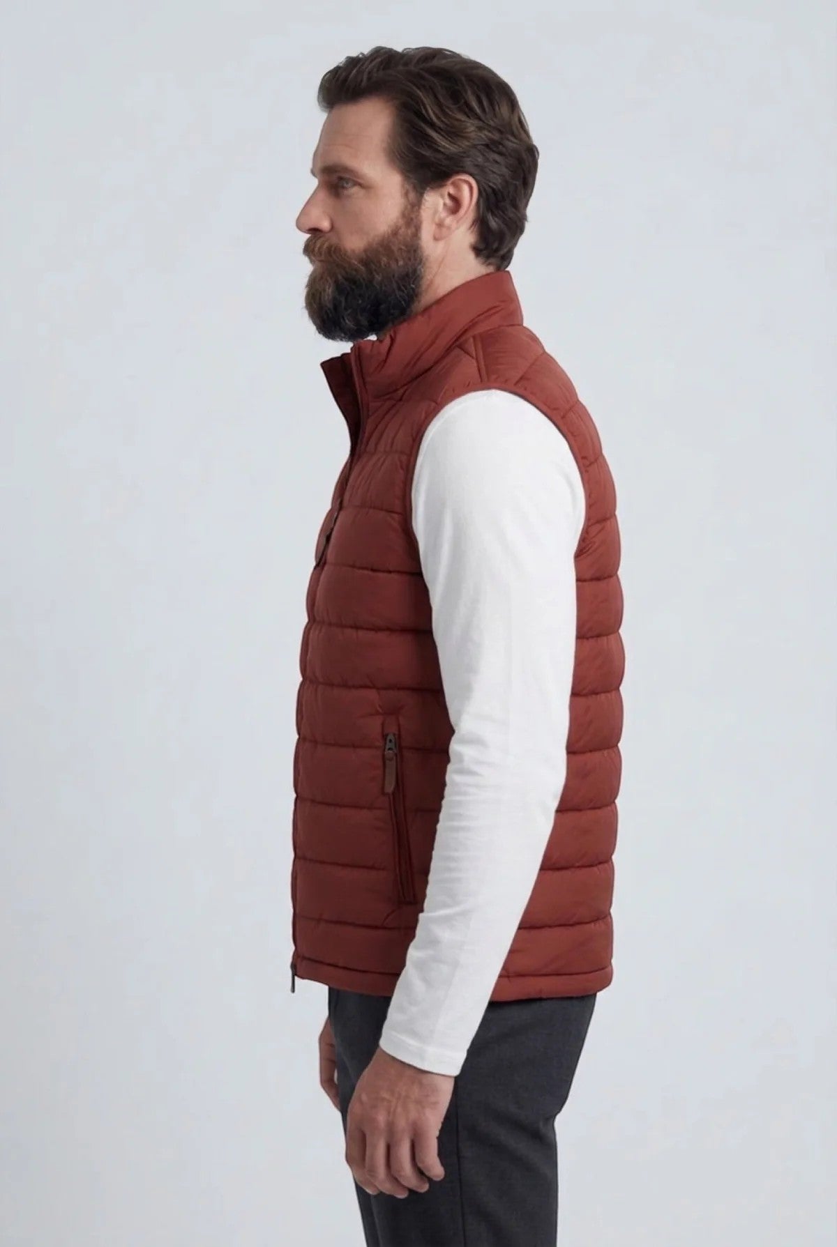 Men's Quilted Puffer Vest – Lightweight Zip Front