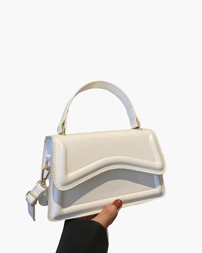 Women's Mini Leather Crossbody Bag – Compact Square Shape