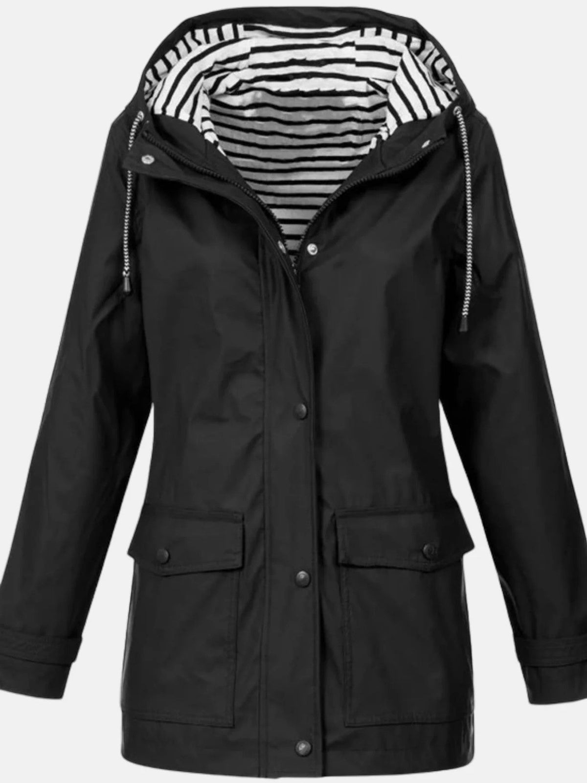 Women's Hooded Raincoat – Relaxed Lightweight Fit