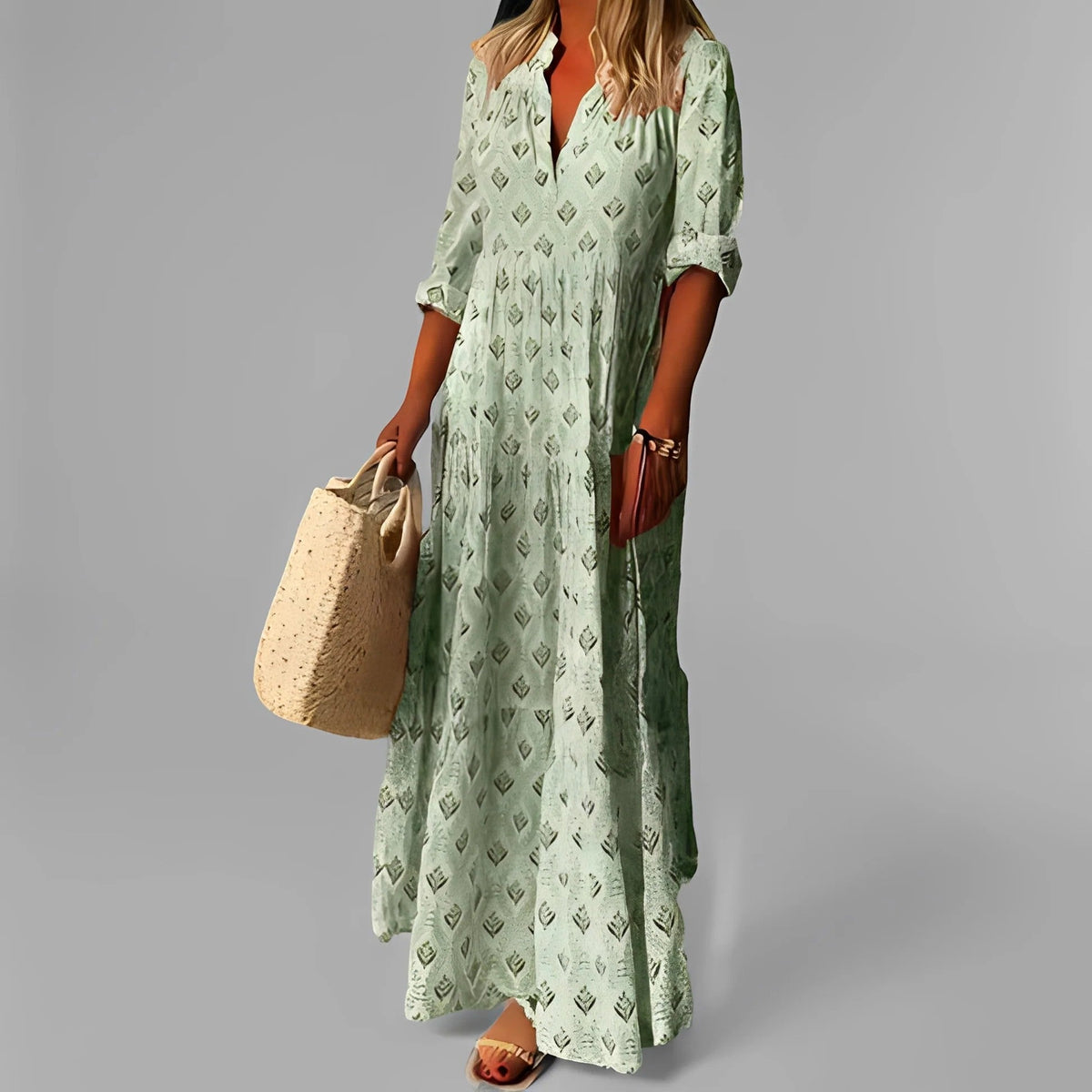 Women's Lightweight Maxi Dress – Relaxed Flowing Fit