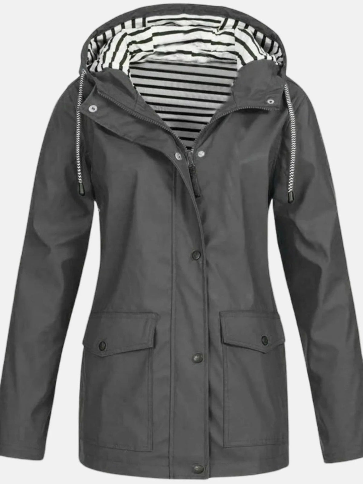 Women's Hooded Raincoat – Relaxed Lightweight Fit