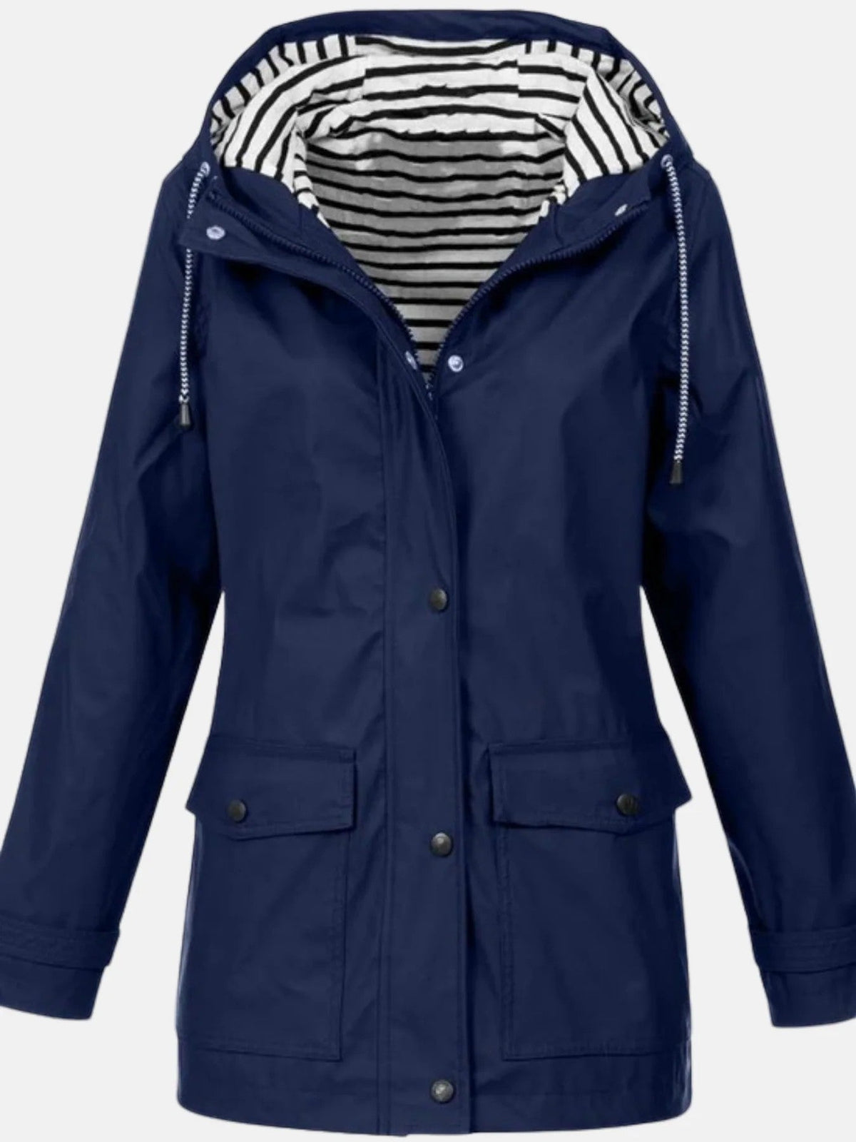 Women's Hooded Raincoat – Relaxed Lightweight Fit