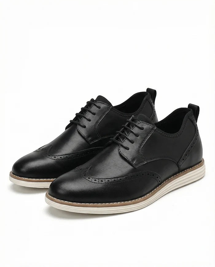 Men's Leather Slip-On Shoe – Round Toe Structured Fit