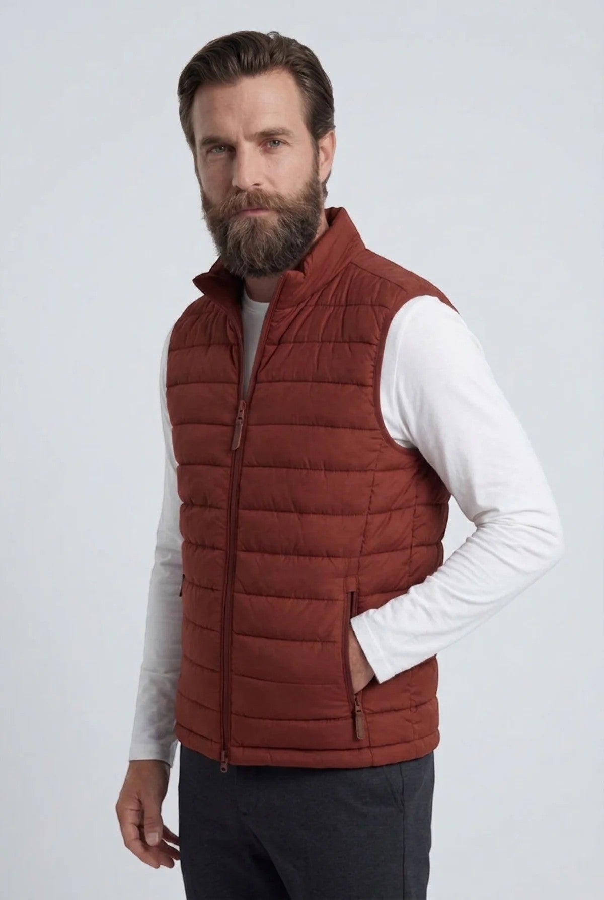 Men's Quilted Puffer Vest – Lightweight Zip Front