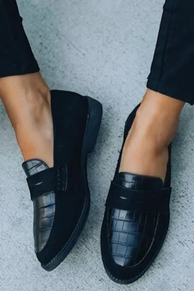 Women's Leather Loafer – Slip-On Round Toe