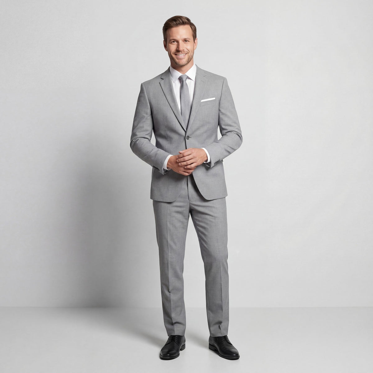 Men's Wool-Blend Suit Set – Tailored Two-Piece