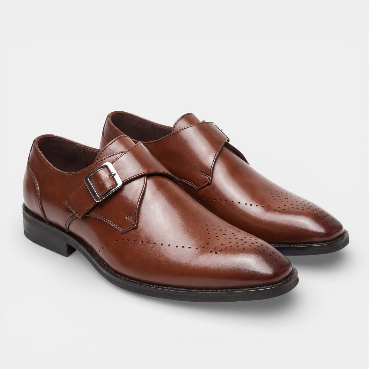 Men's Leather Shoe – Clean Round-Toe Profile