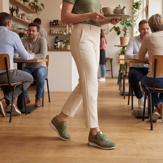 Women's Leather Platform Sneaker – Sculpted Raised Sole