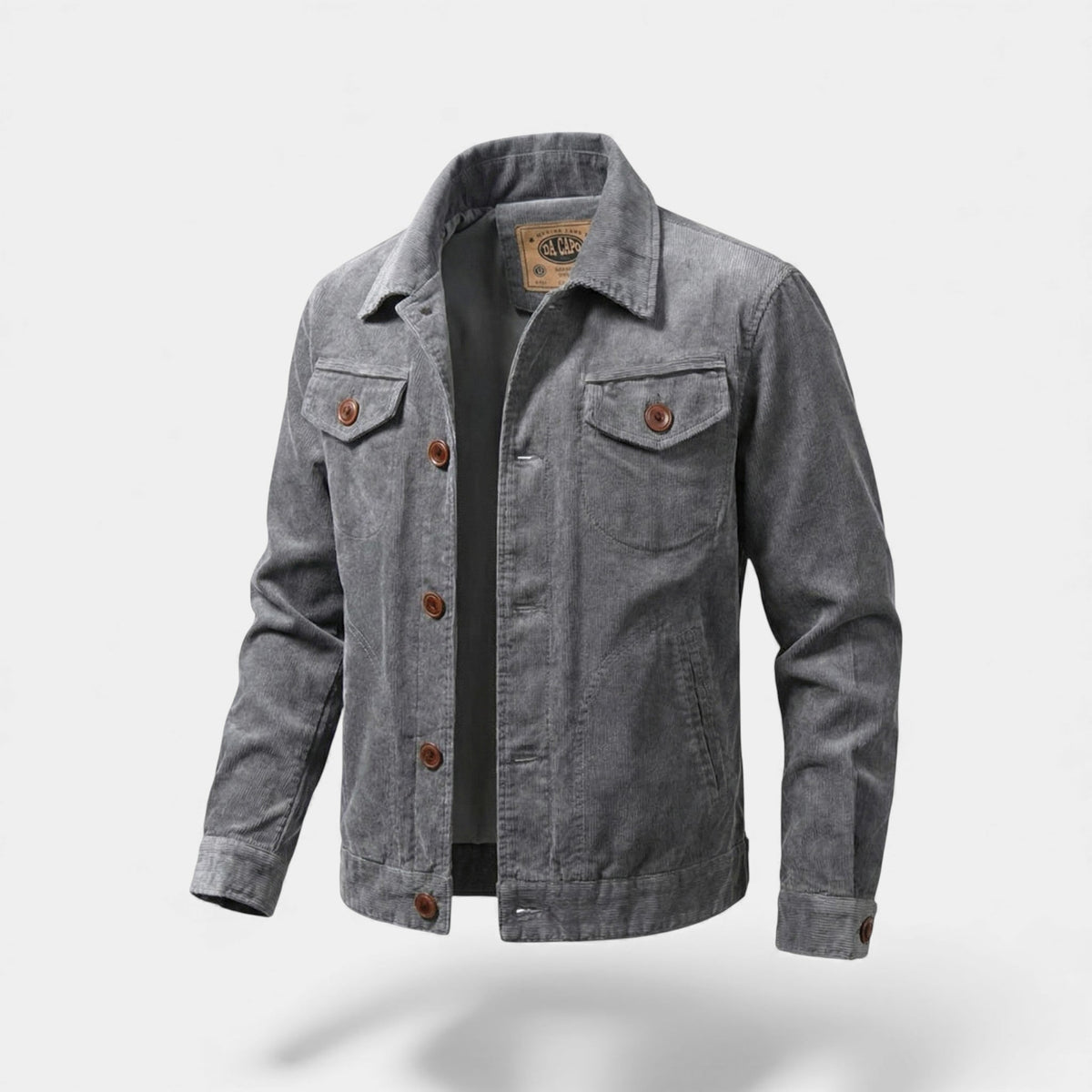 Men's Corduroy Jacket – Relaxed Single-Breasted Fit