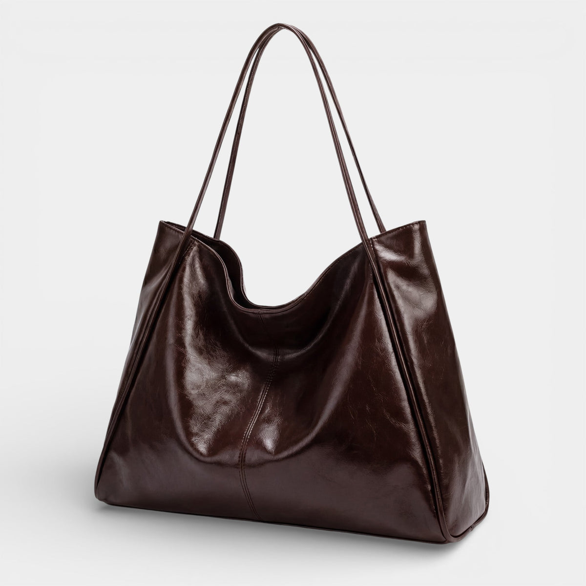 Women's Vintage-Style Tote Bag – Structured Shoulder Carry