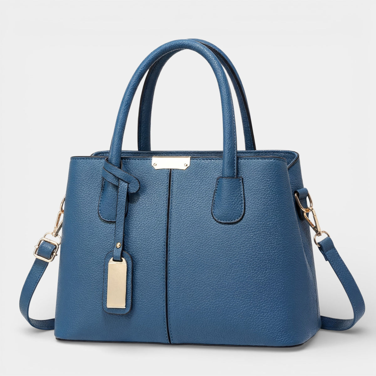 Women's Structured Leather Tote – Clean-Line Shoulder Bag