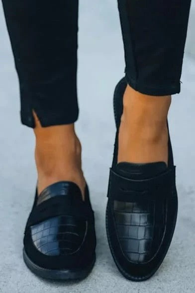 Women's Leather Loafer – Slip-On Round Toe
